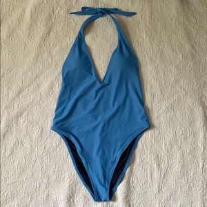 AERIE Blue One-Piece Swimsuit